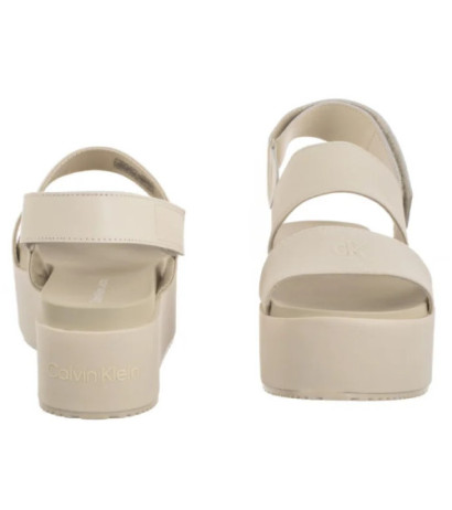 Calvin Klein Flatform Sandal Sling In Triple Turtle Dove YW0YW01788 AEO (CK652-a) sandalai