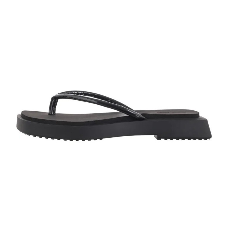 Calvin Klein Sq Low Wedge Sandal Stitch Triple Black YW0YW01716 0GJ (CK653-a) šlepetės