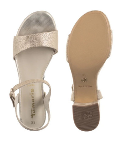 Tamaris Złote 1-28250-42 968 Lt Gold Struct (TM540-a) sandalai