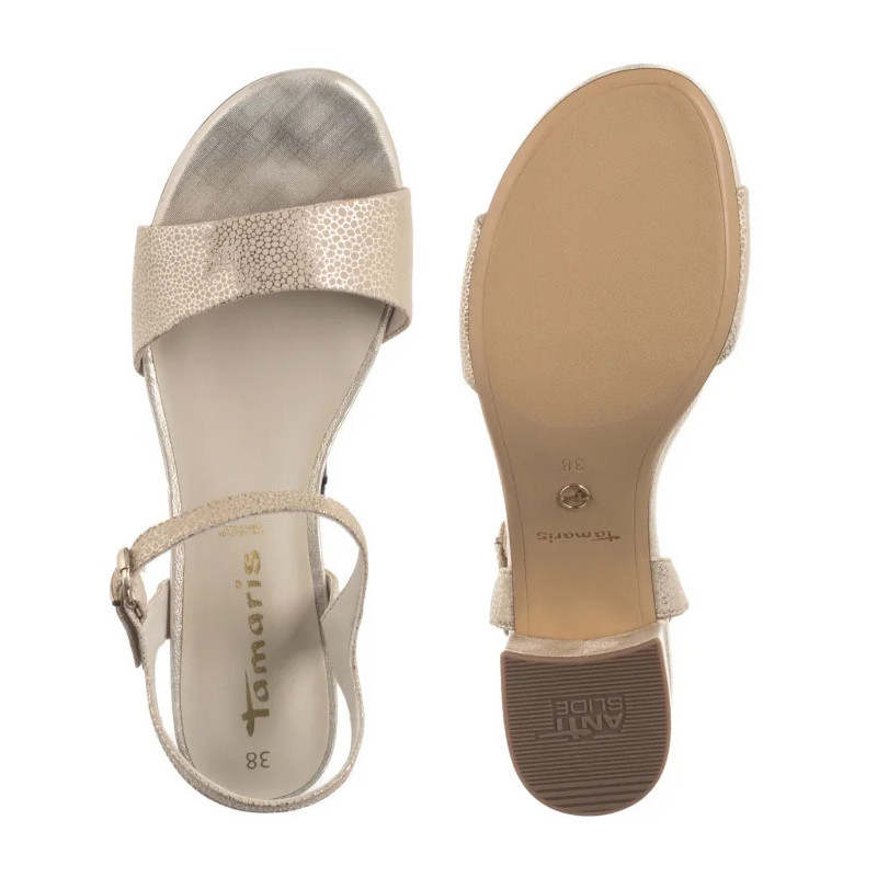 Tamaris Złote 1-28250-42 968 Lt Gold Struct (TM540-a) sandalai