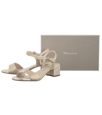 Tamaris Złote 1-28250-42 968 Lt Gold Struct (TM540-a) sandalai