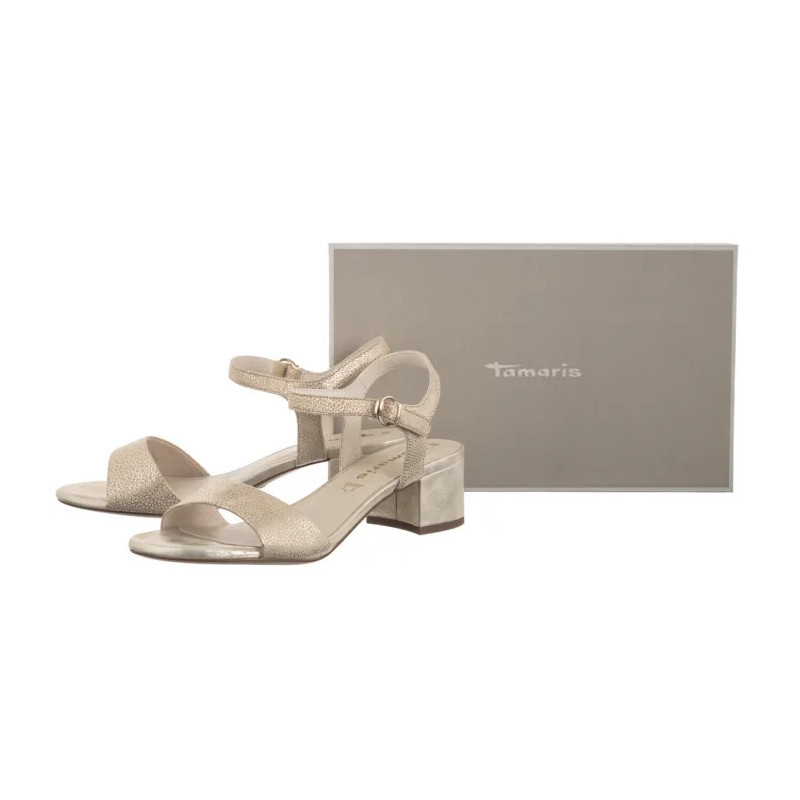 Tamaris Złote 1-28250-42 968 Lt Gold Struct (TM540-a) sandalai