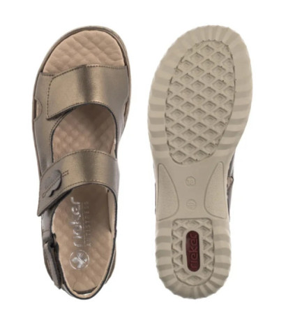 Rieker Brązowe 60462-90 Bronze (RI264-a) sandalai