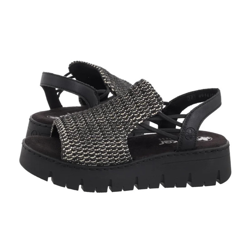 Rieker Czarne V1051-00 Black (RI265-a) sandalai