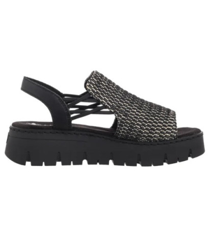 Rieker Czarne V1051-00 Black (RI265-a) sandalai