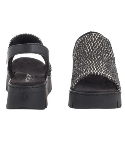 Rieker Czarne V1051-00 Black (RI265-a) sandalai