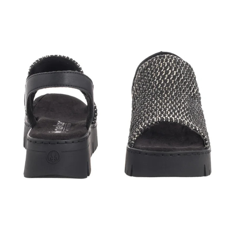 Rieker Czarne V1051-00 Black (RI265-a) sandalai