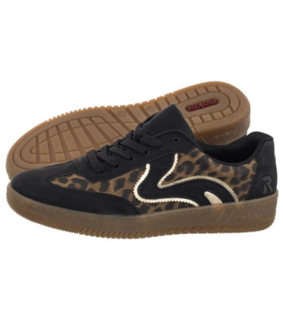 Rieker Czarne/Brązowe M5512-90 Multi (RI266-a) batai