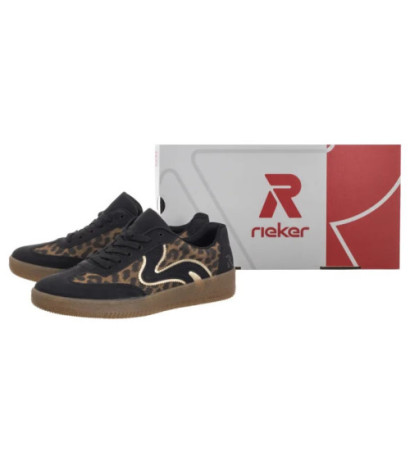 Rieker Czarne/Brązowe M5512-90 Multi (RI266-a) batai