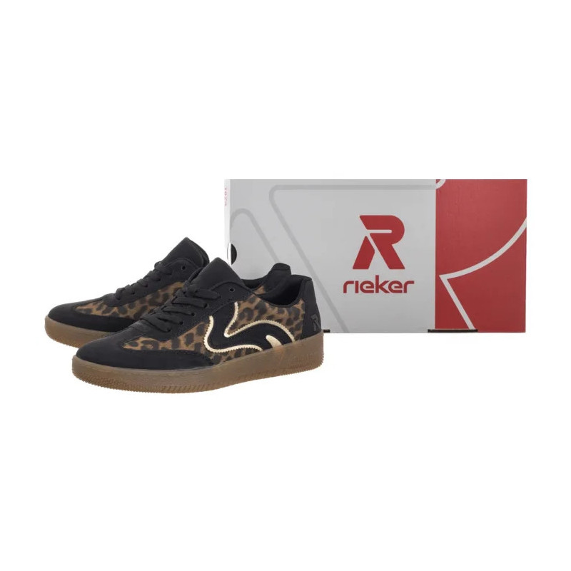 Rieker Czarne/Brązowe M5512-90 Multi (RI266-a) batai