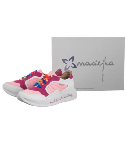 Maciejka Różowe+Białe 06873-15/00-3 (MA1341-b) batai