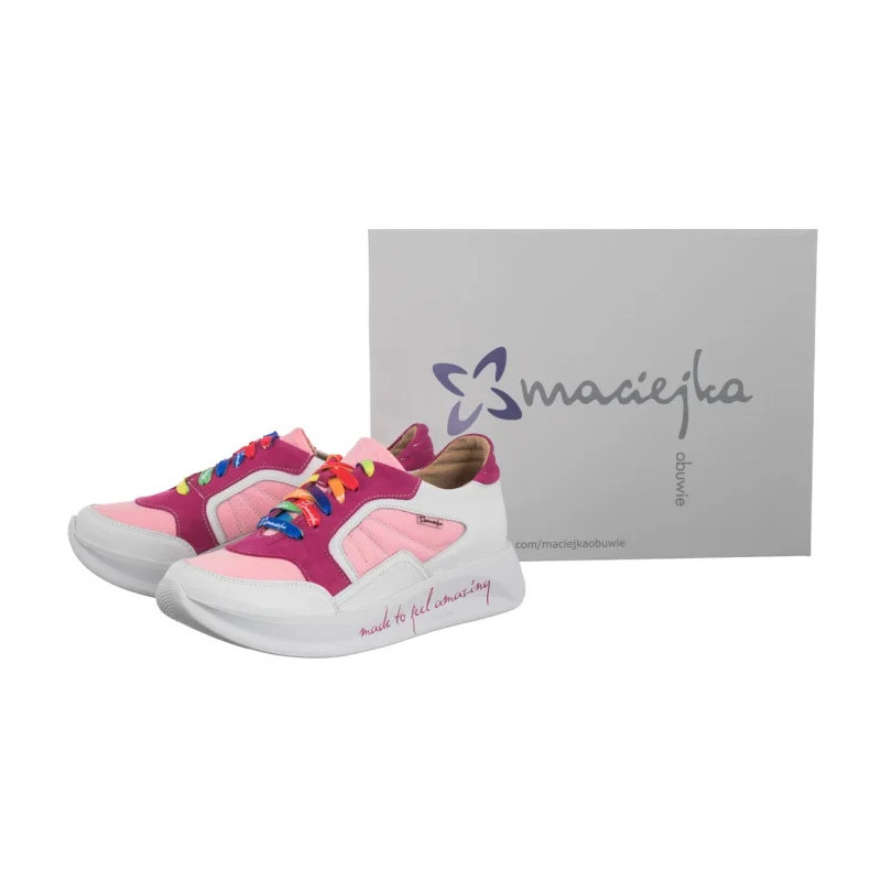 Maciejka Różowe+Białe 06873-15/00-3 (MA1341-b) batai