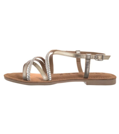 Tamaris Złote/Srebrne 1-28139-44 116 Chapagne Comb (TM545-a) sandalai