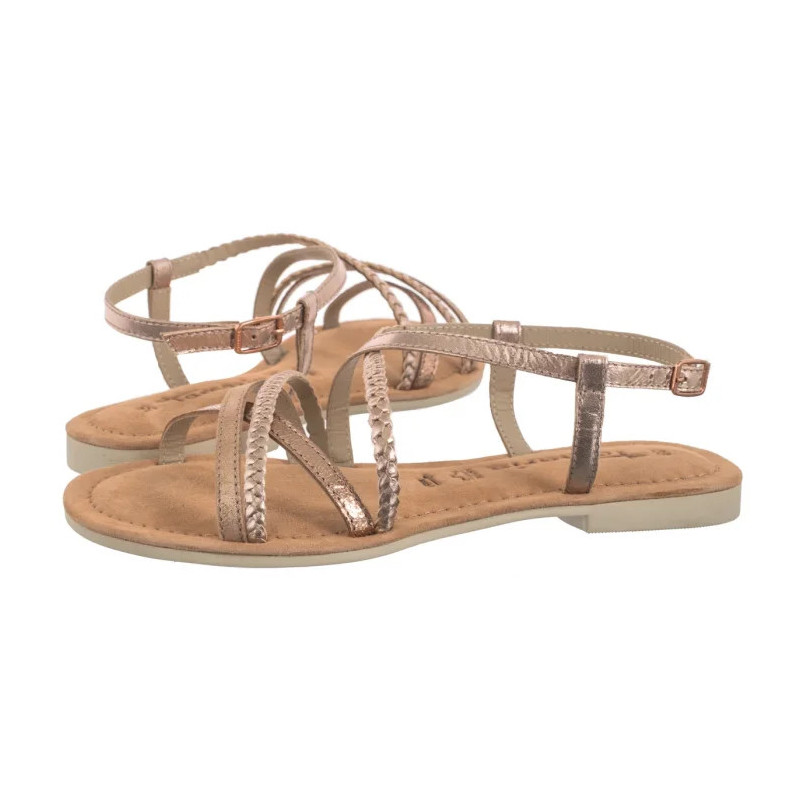 Tamaris Różowe 1-28139-44 952 Rose Metallic (TM545-b) sandalai