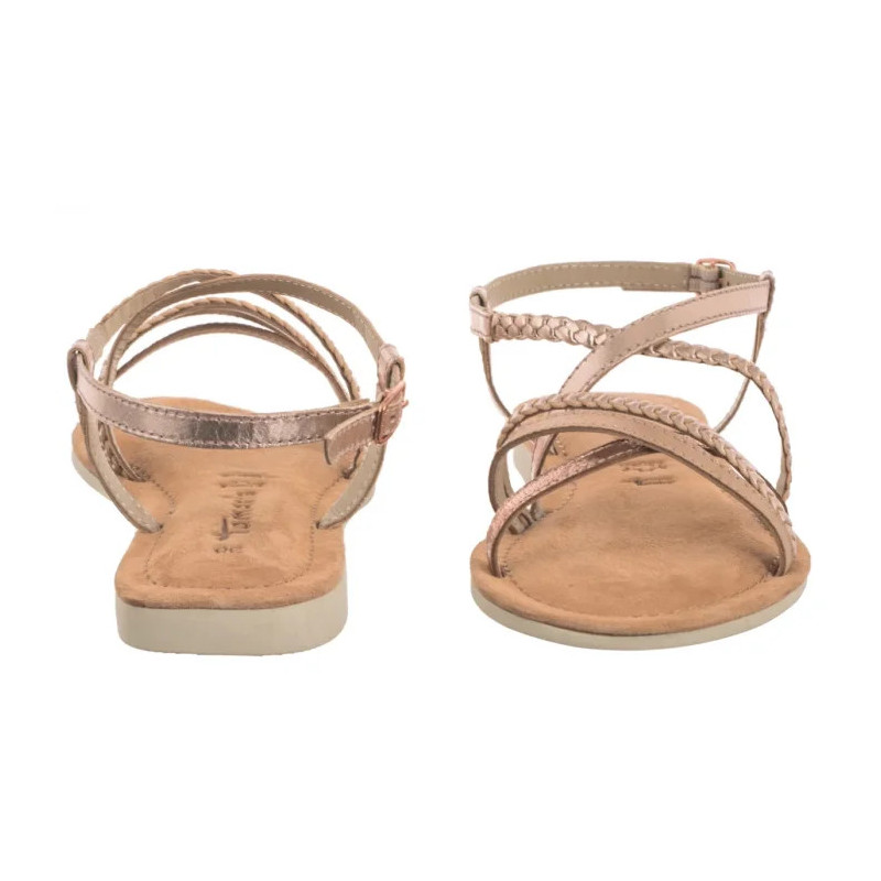 Tamaris Różowe 1-28139-44 952 Rose Metallic (TM545-b) sandalai