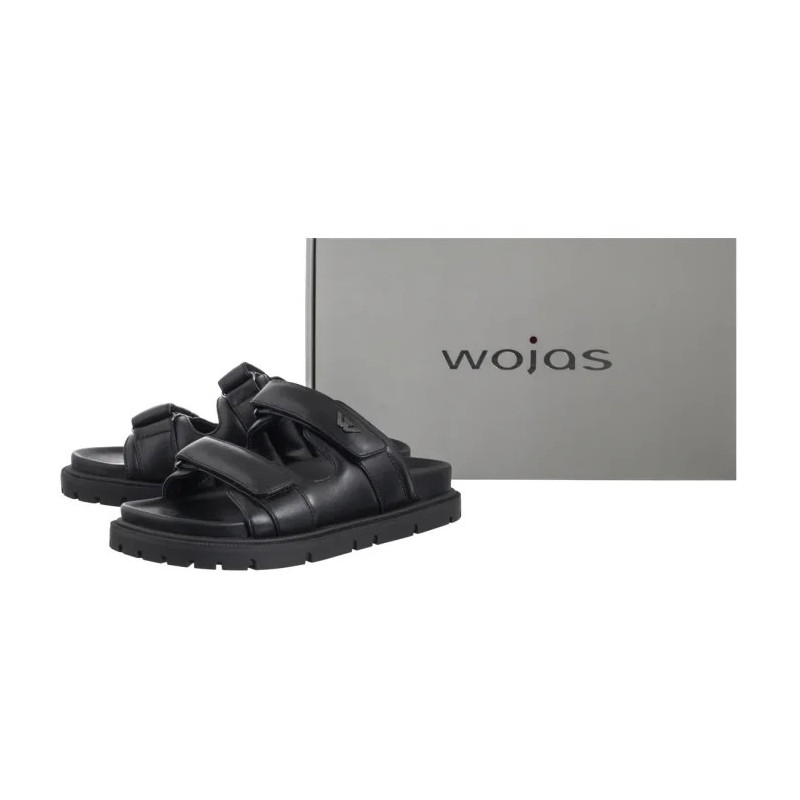 Wojas Czarne 74136-51 (WO284-a) Moteriški batai/šlepetės