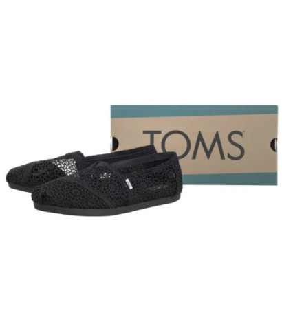 Toms Alpargata Black Moroccan Crochet 10016254 (TS47-a) bateliai