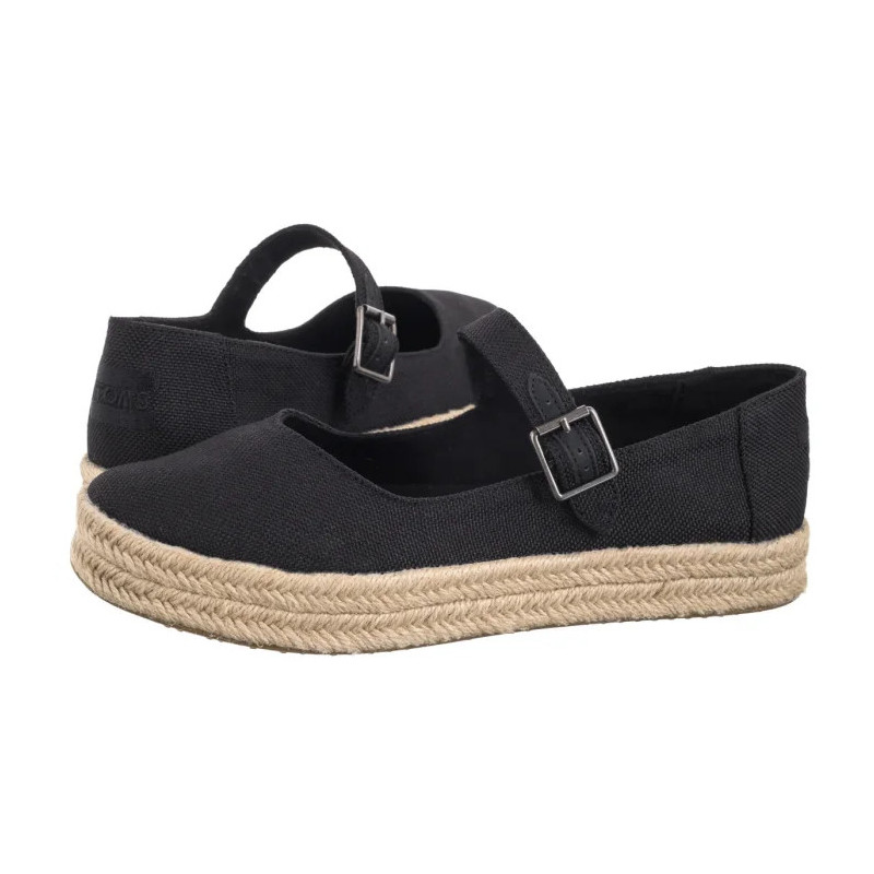 Toms Carolina Mary Jane Black Heavy Canvas 10021878 (TS51-a) batai