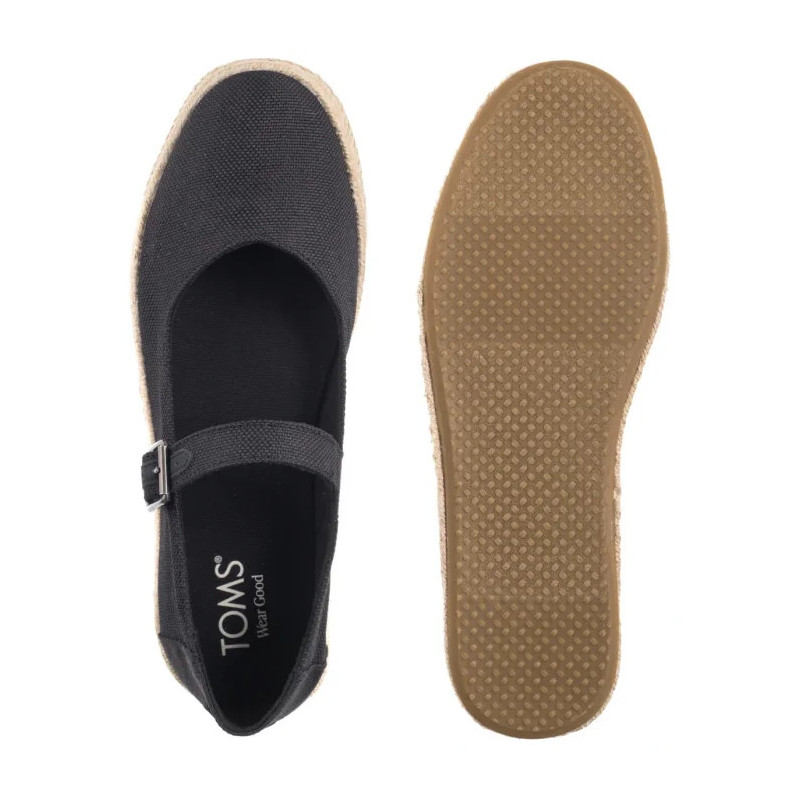 Toms Carolina Mary Jane Black Heavy Canvas 10021878 (TS51-a) batai