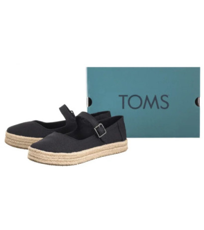 Toms Carolina Mary Jane Black Heavy Canvas 10021878 (TS51-a) batai