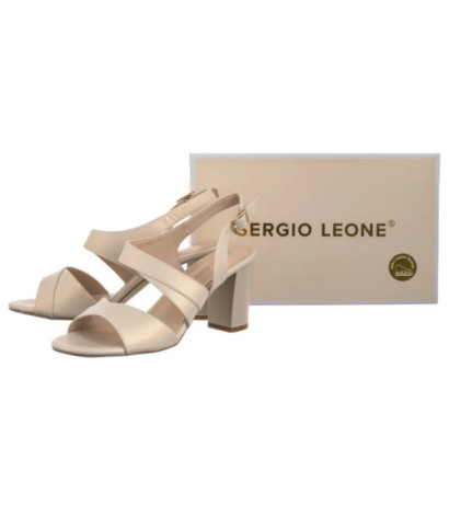 Sergio Leone Beżowe SK 866 (SL571-a) sandalai