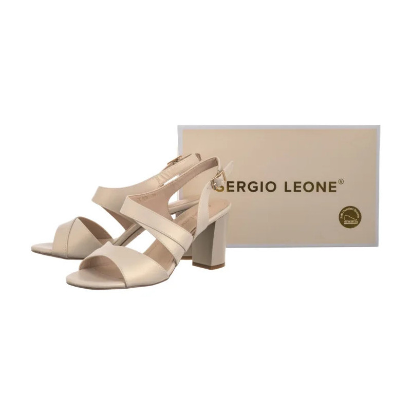 Sergio Leone Beżowe SK 866 (SL571-a) sandalai
