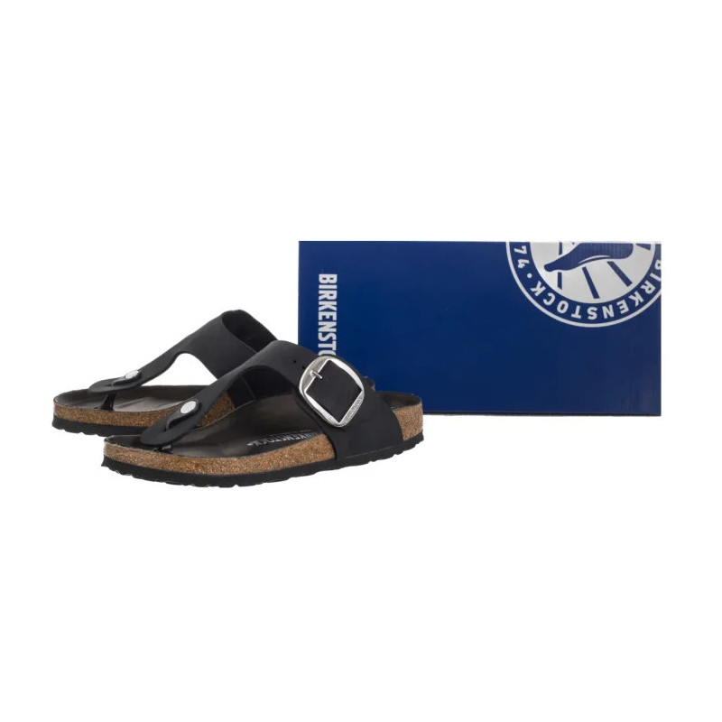 Birkenstock Gizeh Big Buckle Narrow Black 1023337 (BK306-a) šlepetės