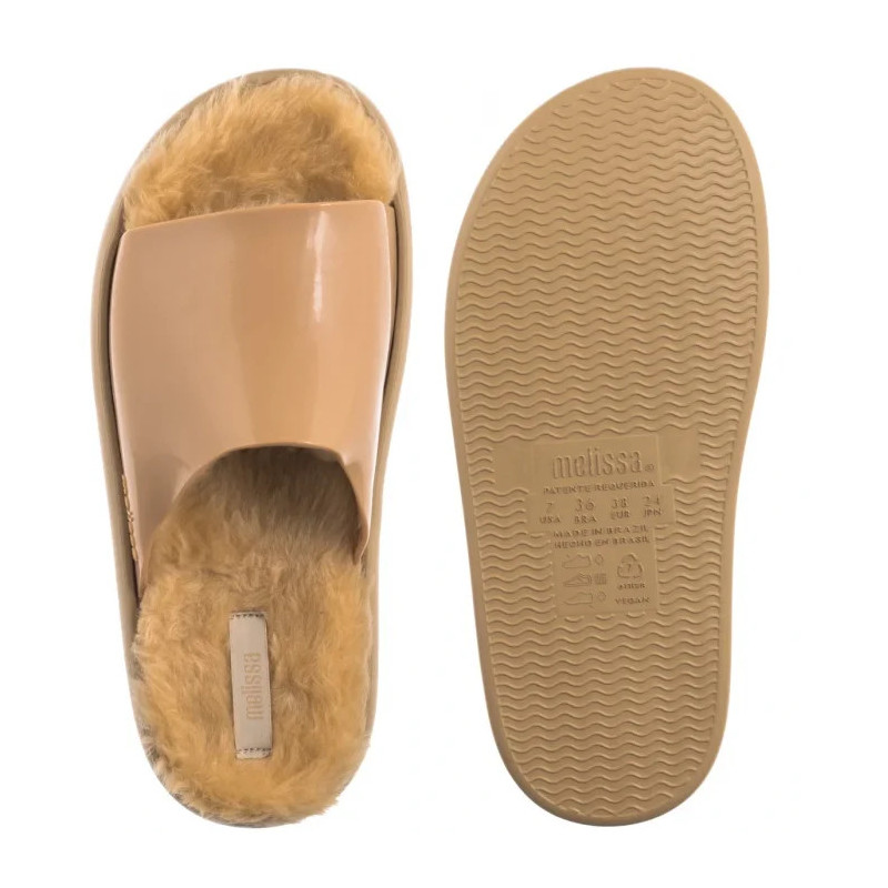 Melissa Fluffy Slide AD 33309/50484 Beige/Beige (ML370-b) Moteriški batai/šlepetės