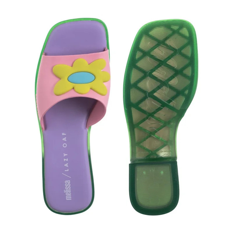 Melissa Shape+Lazy Oaf AD 33566/AA388 Green/Pink/Lilac (ML364-c) Moteriški batai/šlepetės