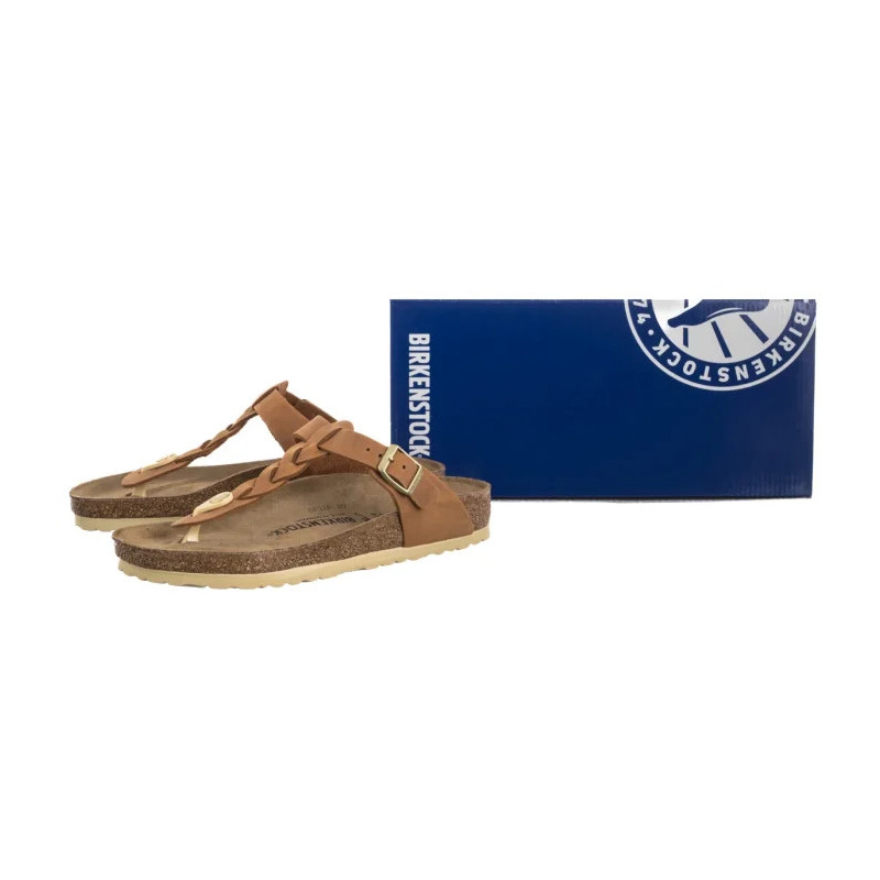 Birkenstock Gizeh Braided Cognac 1021355 (BK310-a) šlepetės