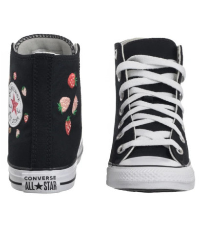 Converse CTAS Hi Black/Soft Red/Green A14932C (CO769-a) bateliai