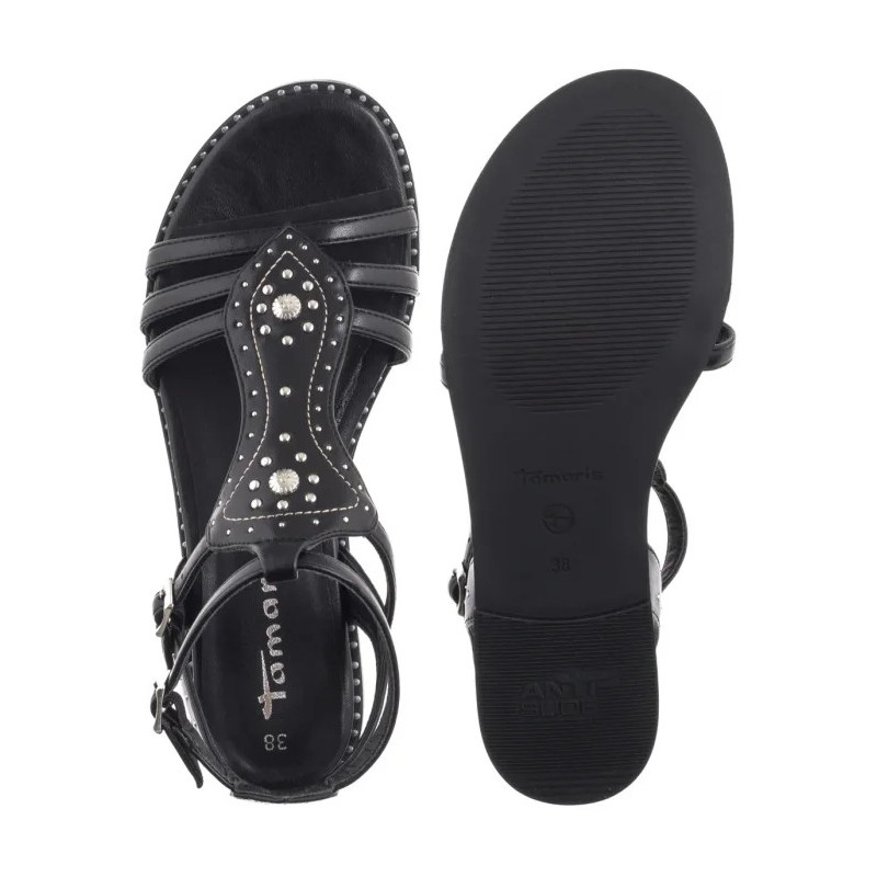 Tamaris Czarne 1-28147-44 001 Black (TM548-a) sandalai