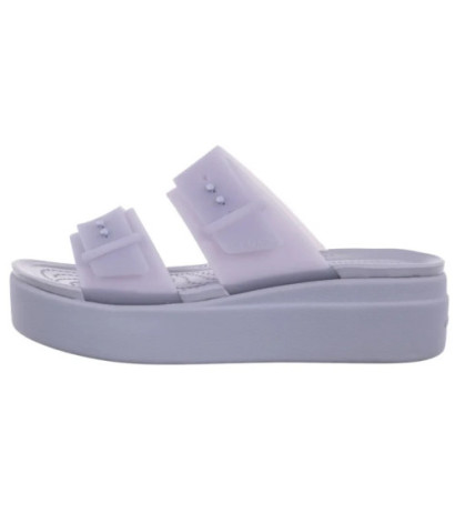 Crocs Brooklyn Buckle Frosted Low Wedge Purple Moon 210980-5BR (CR368-a) Moteriški batai/šlepetės