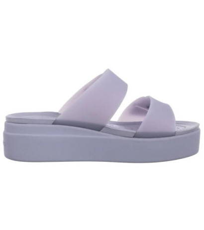 Crocs Brooklyn Buckle Frosted Low Wedge Purple Moon 210980-5BR (CR368-a) Moteriški batai/šlepetės