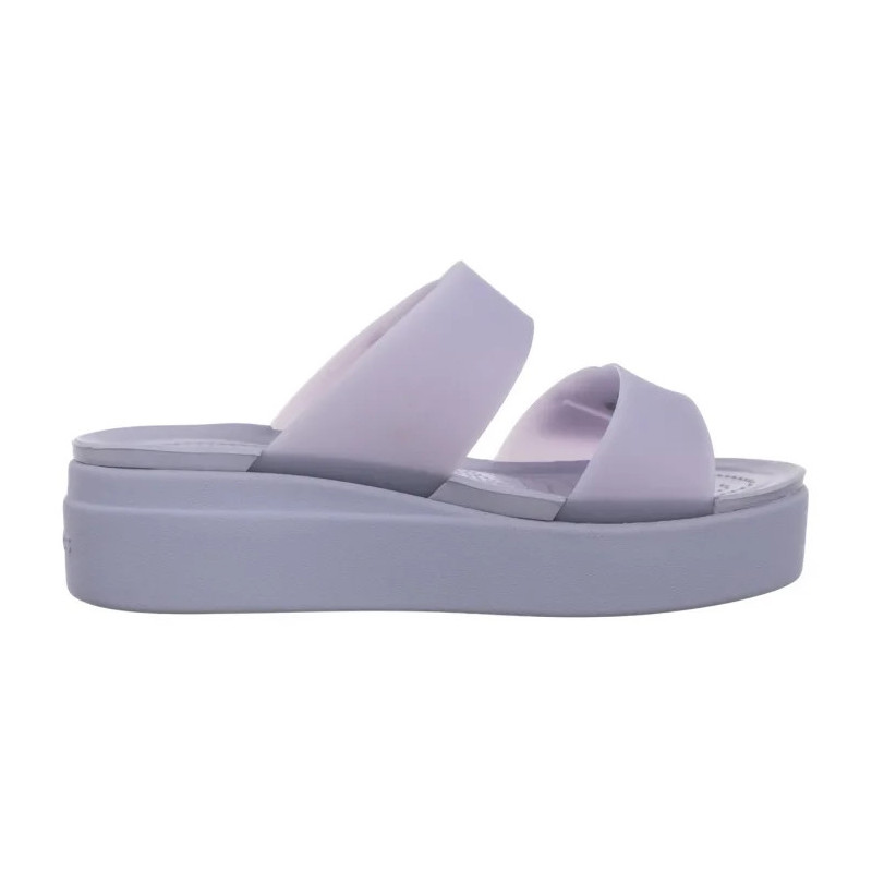 Crocs Brooklyn Buckle Frosted Low Wedge Purple Moon 210980-5BR (CR368-a) Moteriški batai/šlepetės