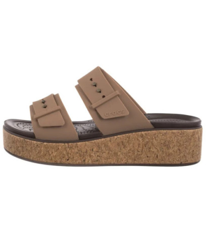Crocs Brooklyn Cork Buckle Milk Chocolate 211252-2JJ (CR369-a) 