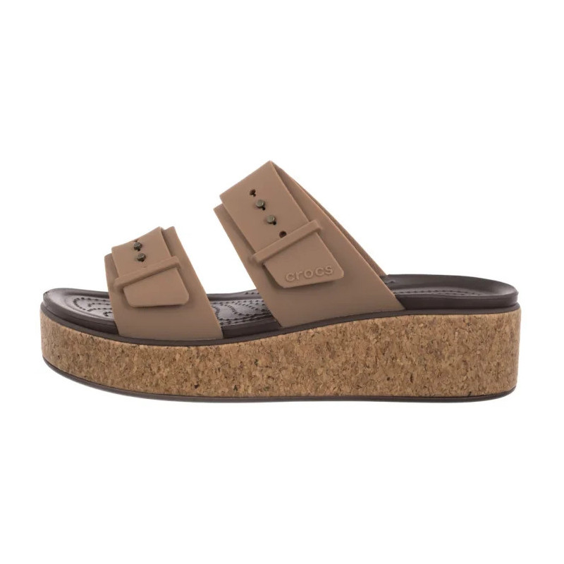 Crocs Brooklyn Cork Buckle Milk Chocolate 211252-2JJ (CR369-a) 