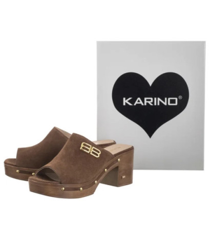 Karino Brązowe 5093/015-P (KN28-a) Moteriški batai/šlepetės