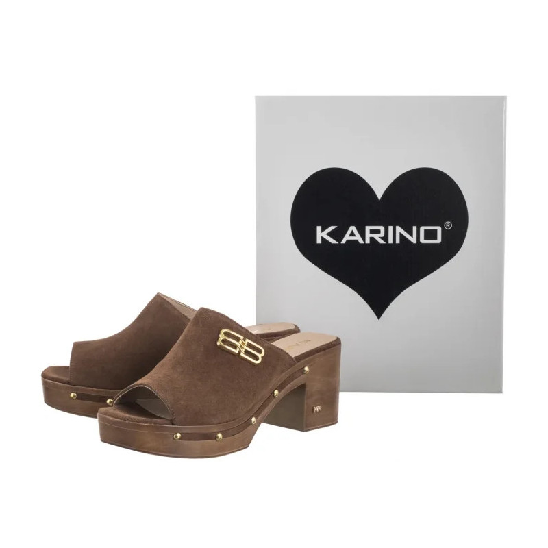 Karino Brązowe 5093/015-P (KN28-a) Moteriški batai/šlepetės