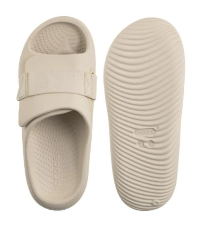 Crocs Mellow Luxe Recovery Slide Stucco 209413-160 (CR374-a) Moteriški batai/šlepetės