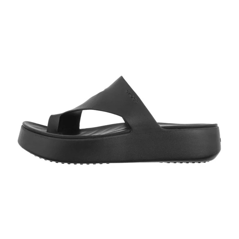 Crocs Getaway Platform Toe Loop Black 210834-001 (CR375-b) šlepetės