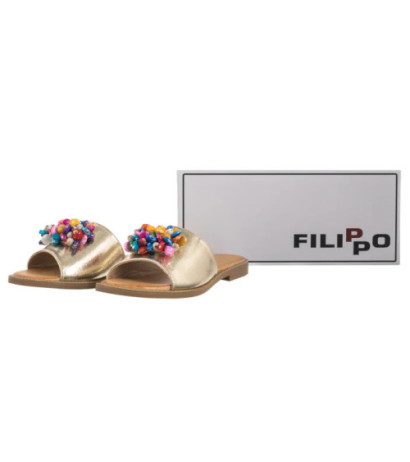 Filippo Złote DK6233/25 GO (FO165-a) Moteriški batai/šlepetės