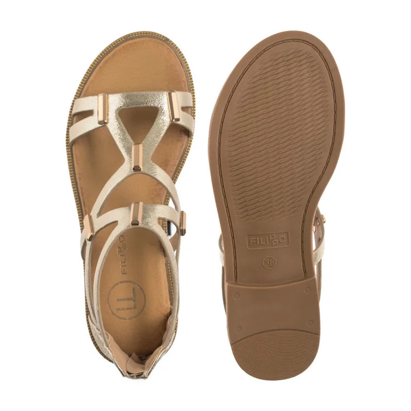 Filippo Złote DS6912/25 GO (FO167-a) sandalai