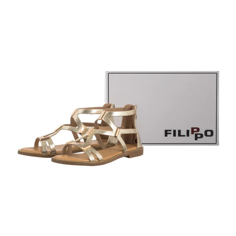 Filippo Złote DS6912/25 GO (FO167-a) sandalai