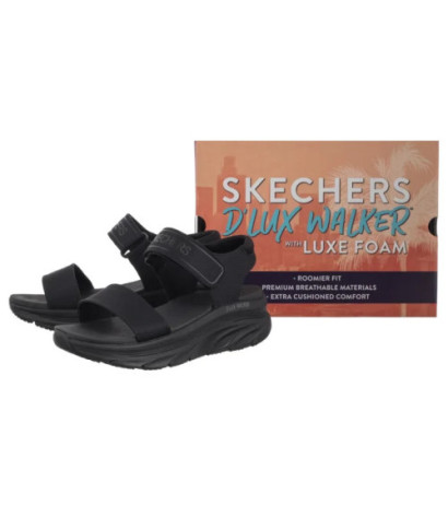 Skechers D'Lux Walker - New Block Black 119226/BBK (SK231-a) sandalai