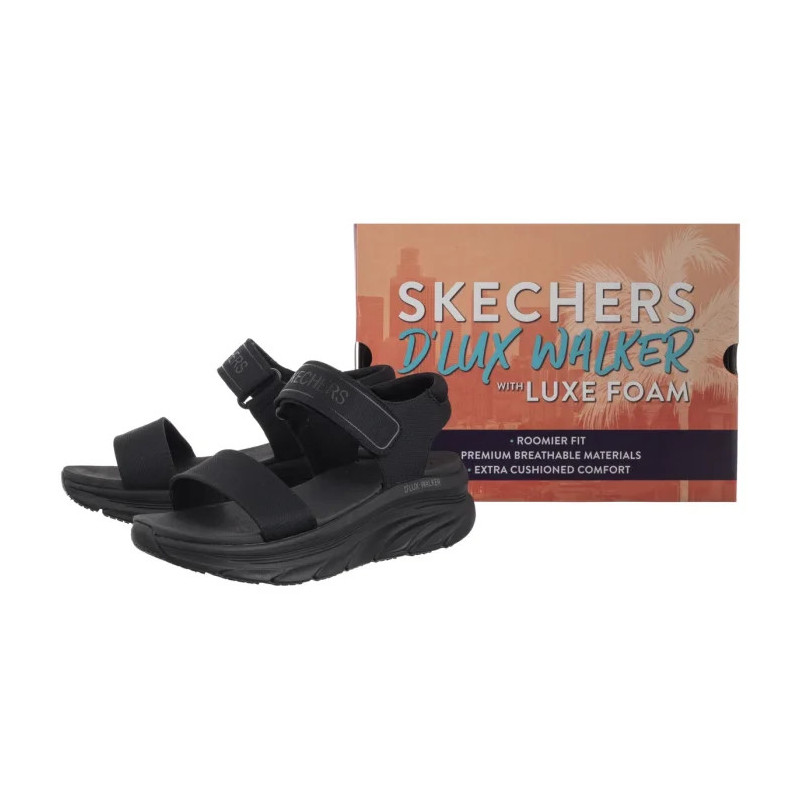 Skechers D'Lux Walker - New Block Black 119226/BBK (SK231-a) sandalai
