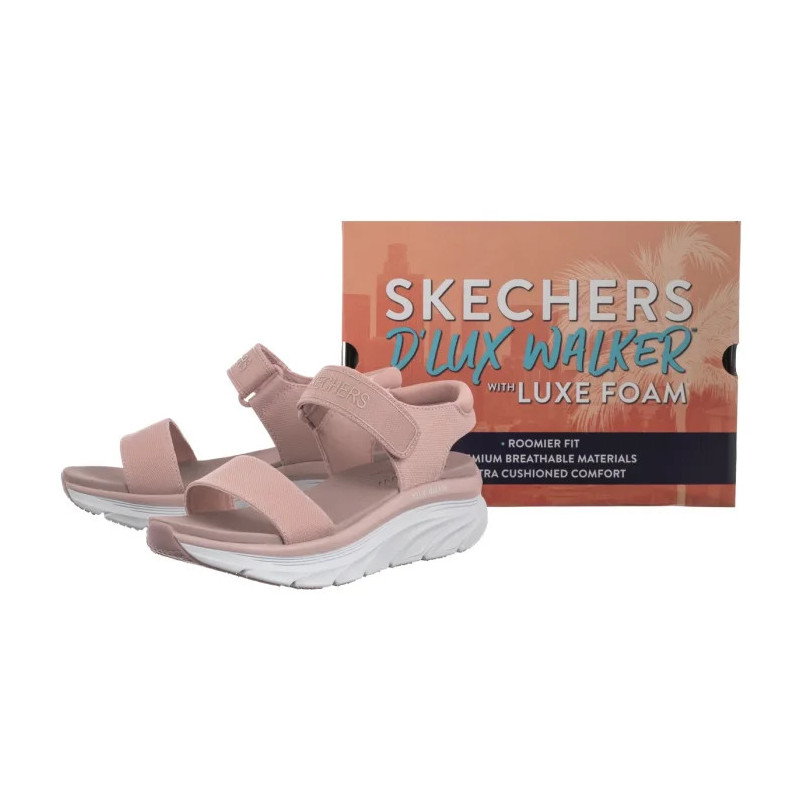 Skechers D'Lux Walker - New Block Blush 119226/BLSH (SK231-b) sandalai