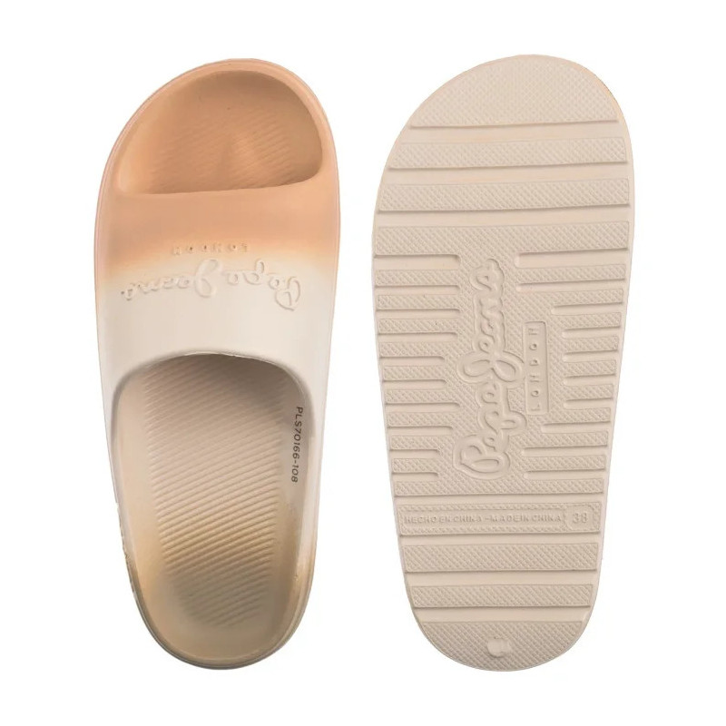 Pepe Jeans Beach Slidecol Light Peach Beige PLS70166 108 (PE45-a) Moteriški batai/šlepetės