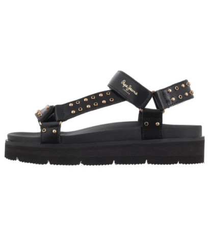 Pepe Jeans Pola Metal Black PLS90678 999 (PE46-a) sandalai
