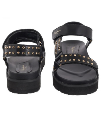 Pepe Jeans Pola Metal Black PLS90678 999 (PE46-a) sandalai